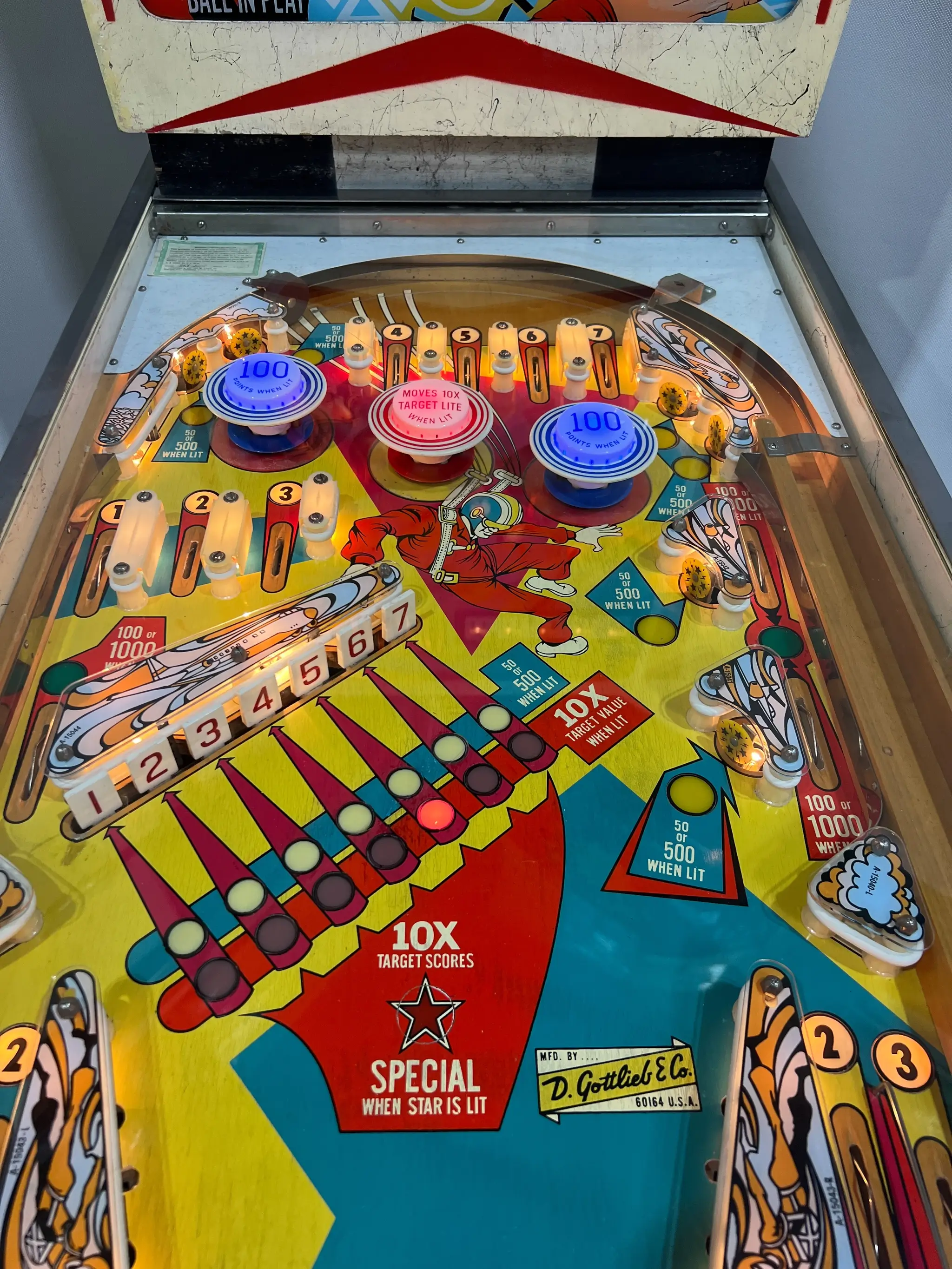 No Reserve Restored 1974 Gottlieb Sky Jump Pinball Machine