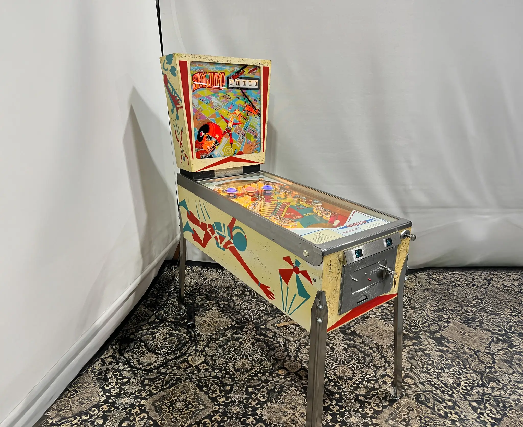No Reserve Restored 1974 Gottlieb Sky Jump Pinball Machine