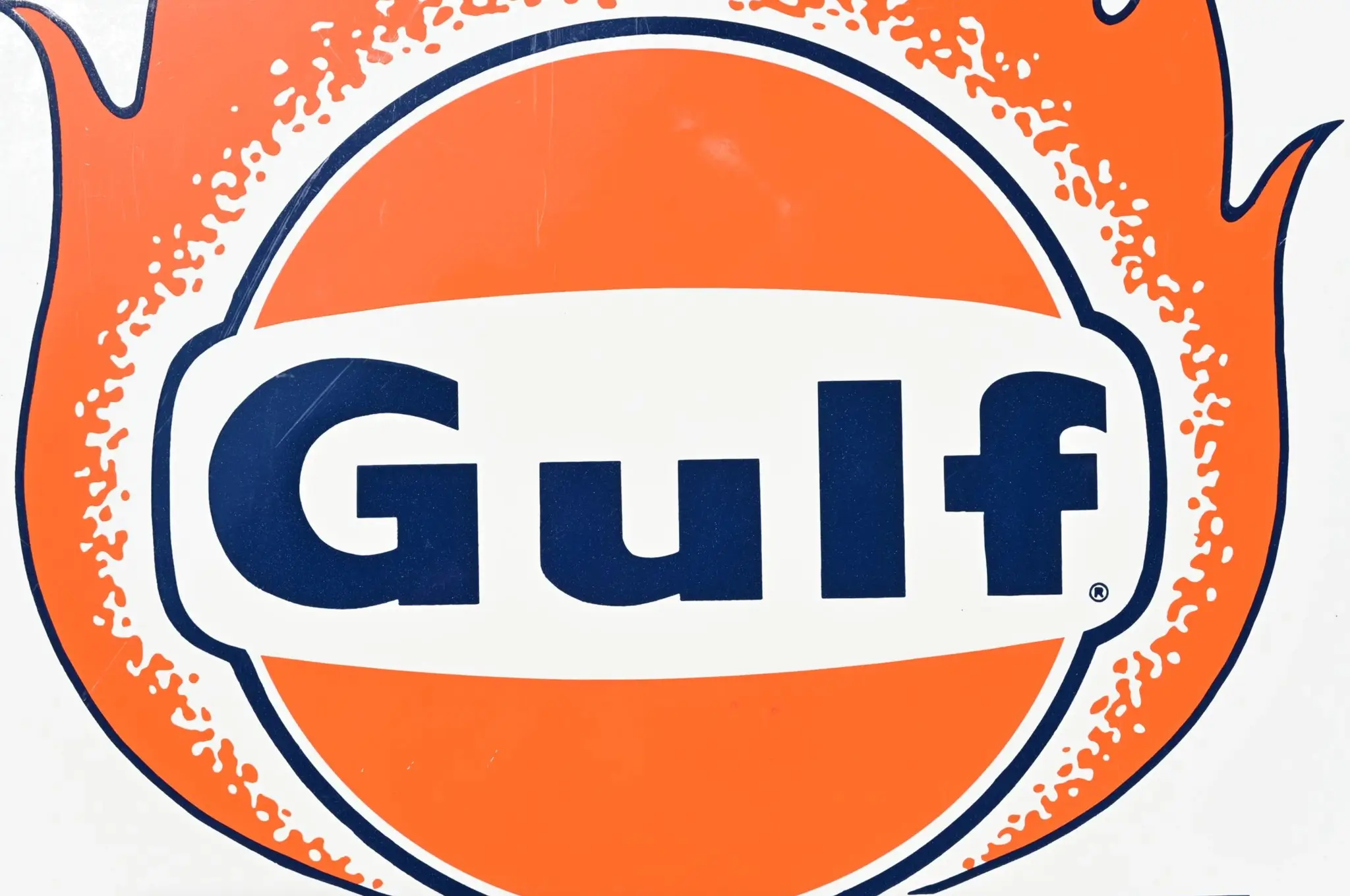 MarketPlace: No Reserve 1960's Gulf Solar Heat Porcelain Sign