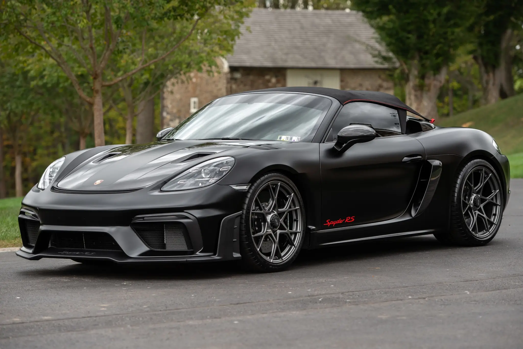 Porsche RS Spyder 1/18 ブラックカーボン Porsche Spyder 1:18 Remote Control Sports Car Black Quick Speed