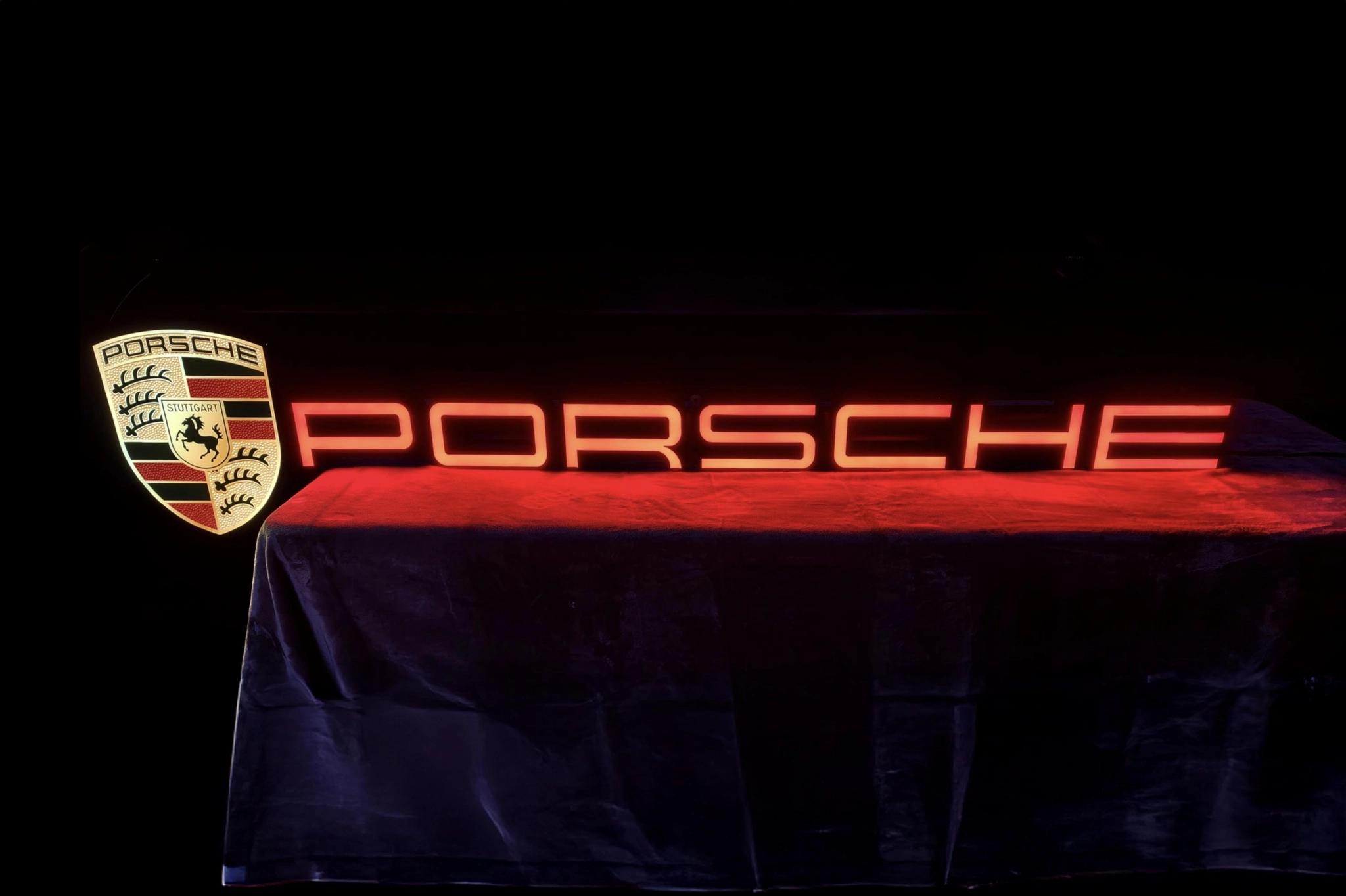 MarketPlace: Illuminated Porsche LED Sign | PCARMARKET