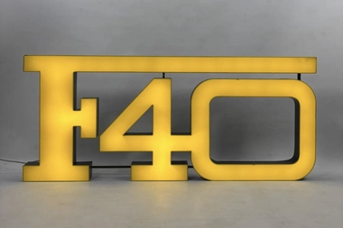 MarketPlace: Ferrari F40 Illuminated Sign | PCARMARKET