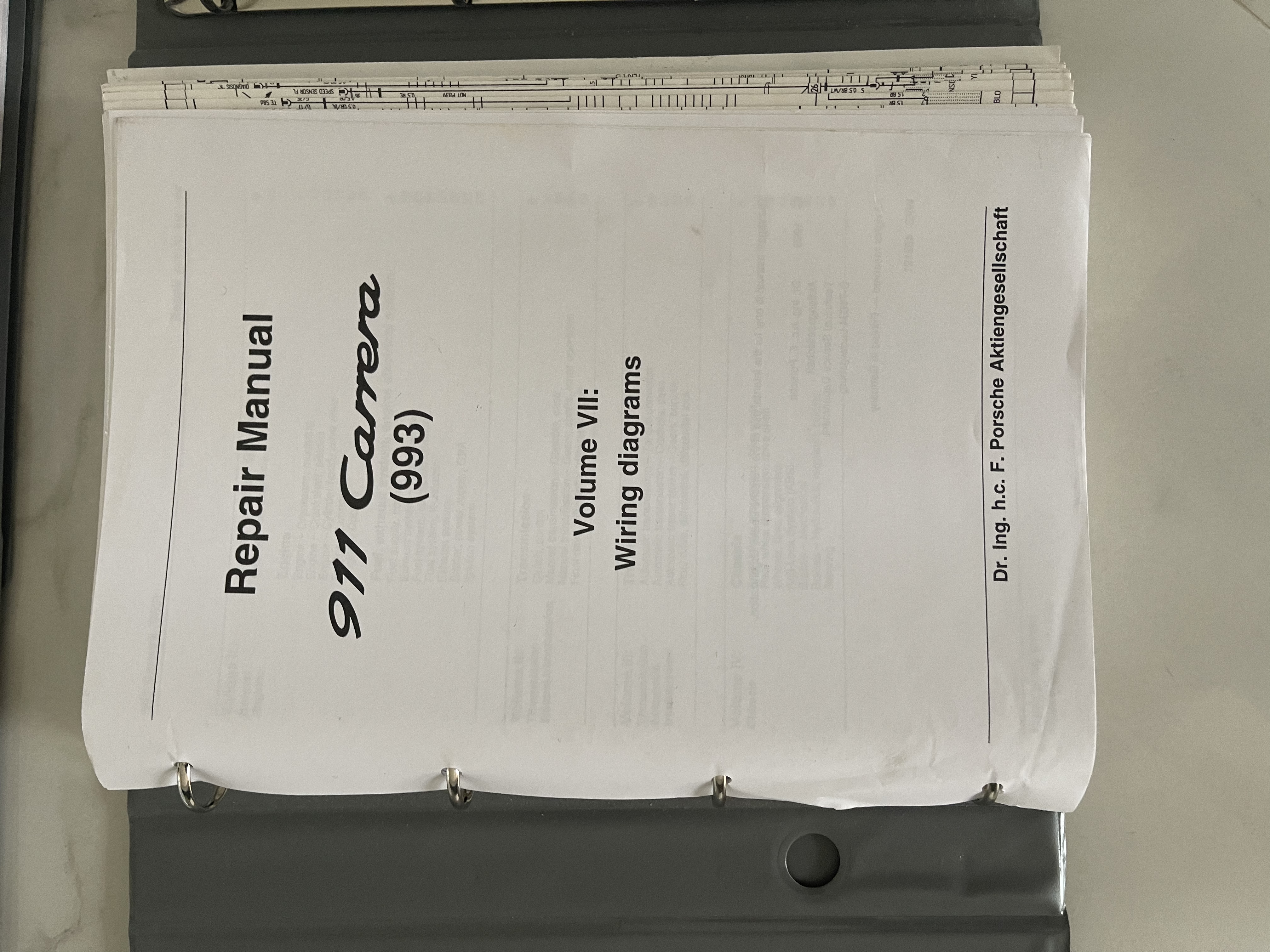 ポルシェ993RS Service Infomation Technik 冊子 NO RESERVE Porsche 993 Workshop Manuals | PCARMARKET