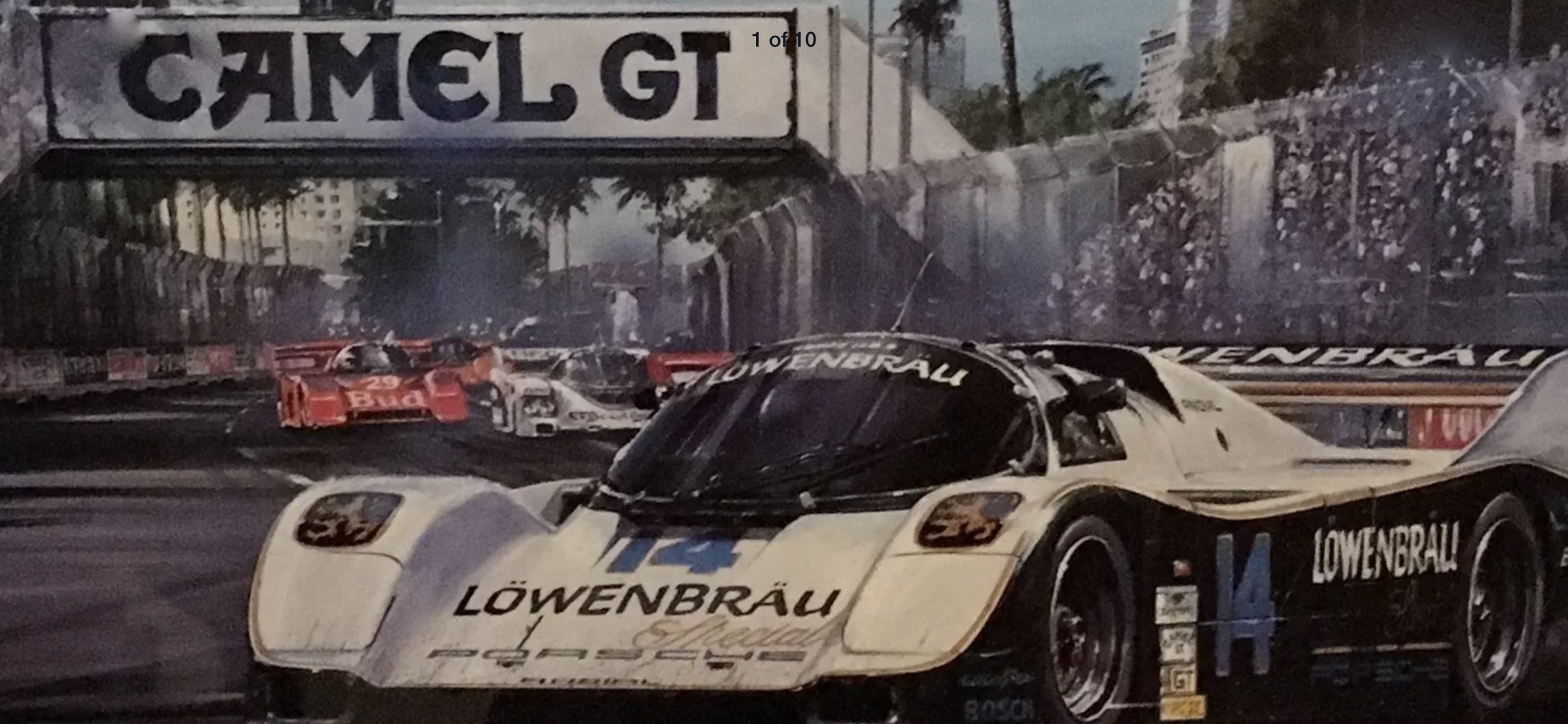 RARE IMSA CAMEL GT PORSCHE 935 METAL SIGN (5' X 3') | PCARMARKET