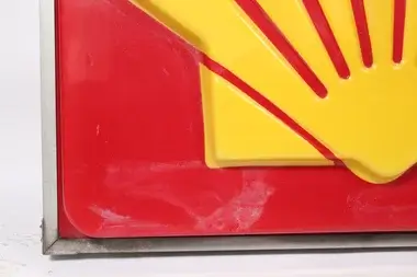 MP: Authentic Large Illuminated Shell Oil Sign | PCARMARKET