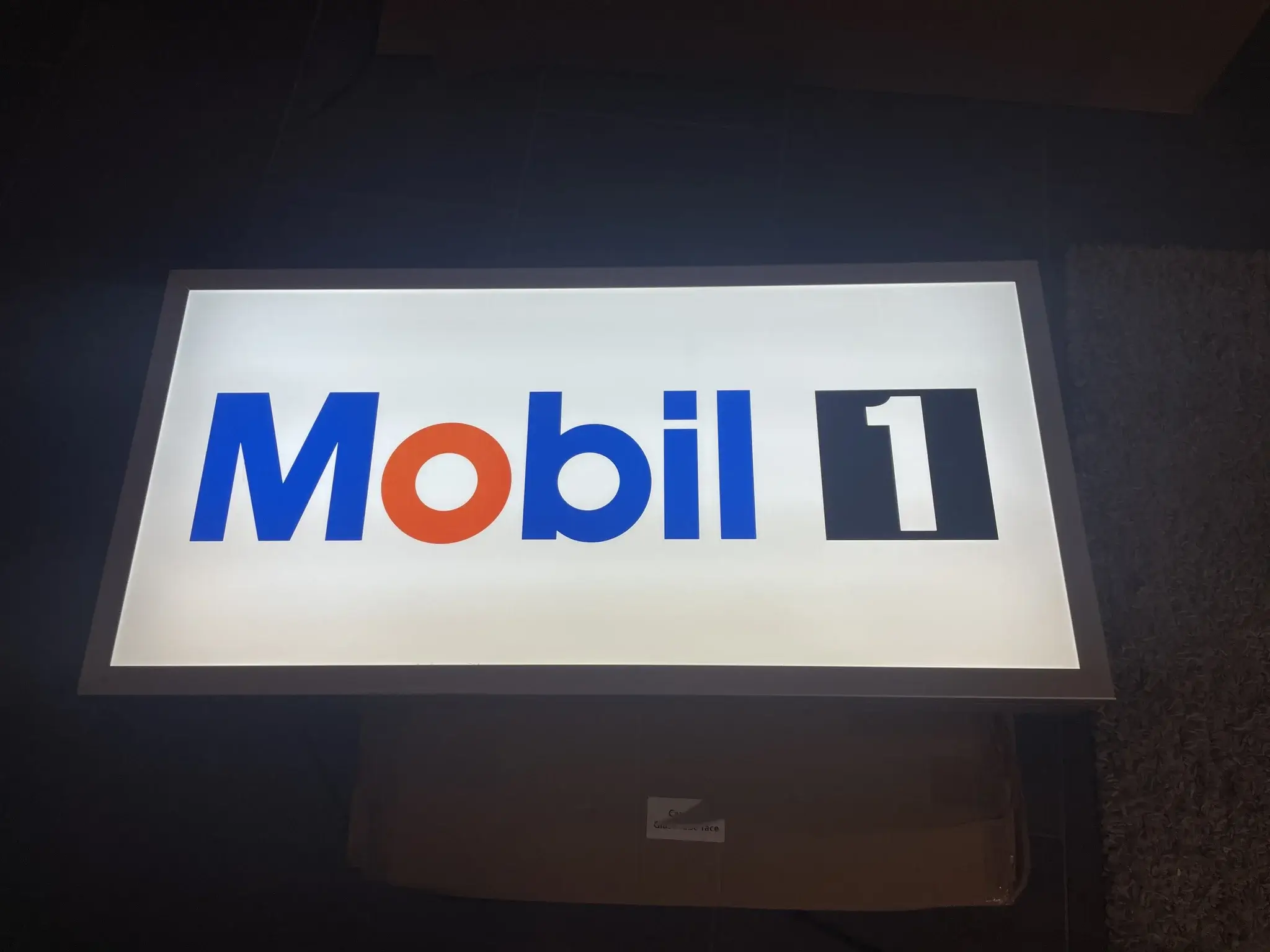 Mobil 1 電飾看板　ライトサイン MP: Illuminated Mobil 1 Sign (40
