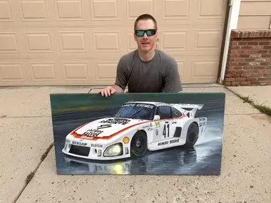 No Reserve Original Painting of the 1979 Le Mans Winning Porsche