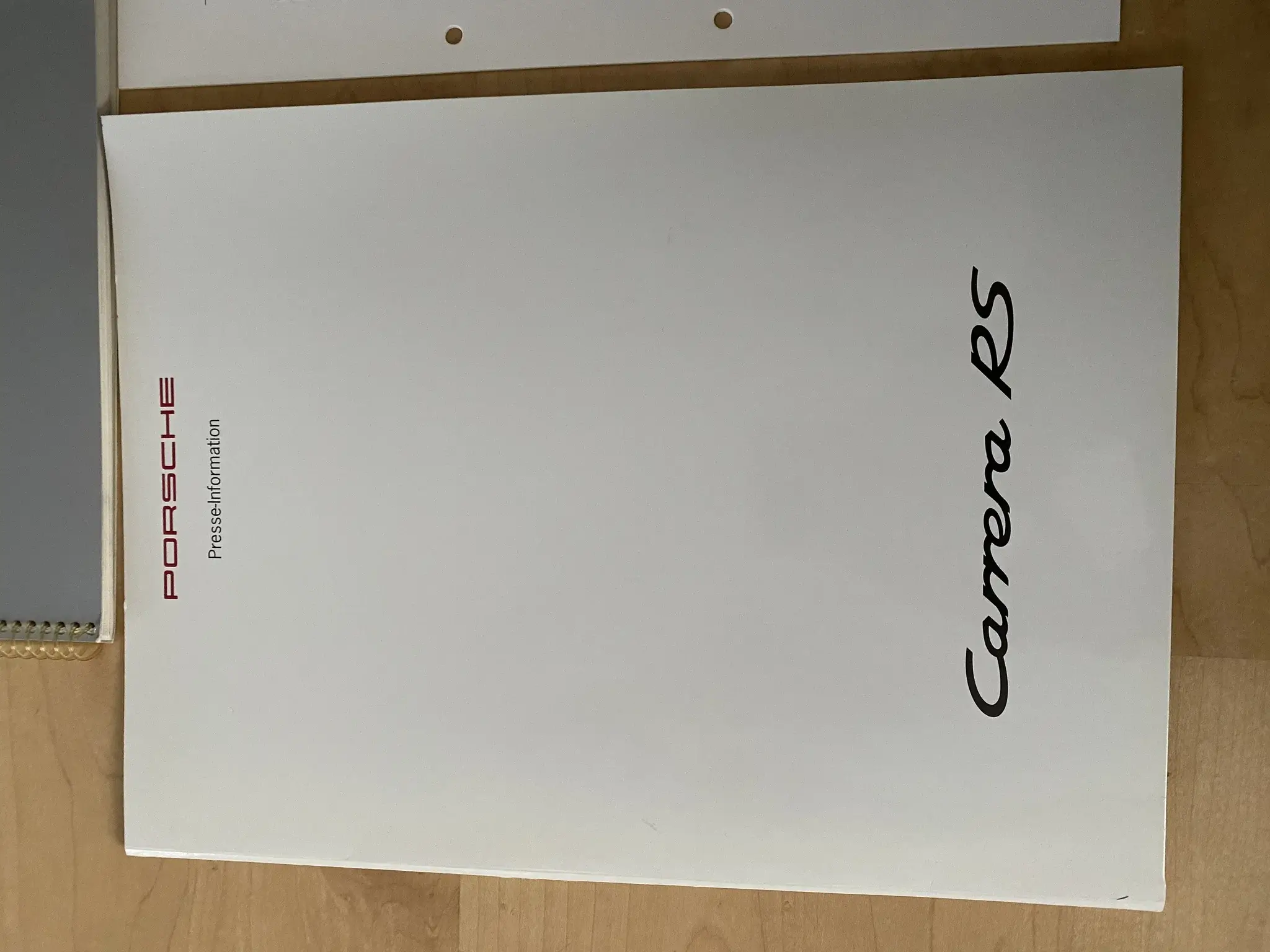 MP: Complete Original Porsche 993 Carrera RS Owners Manual & Press