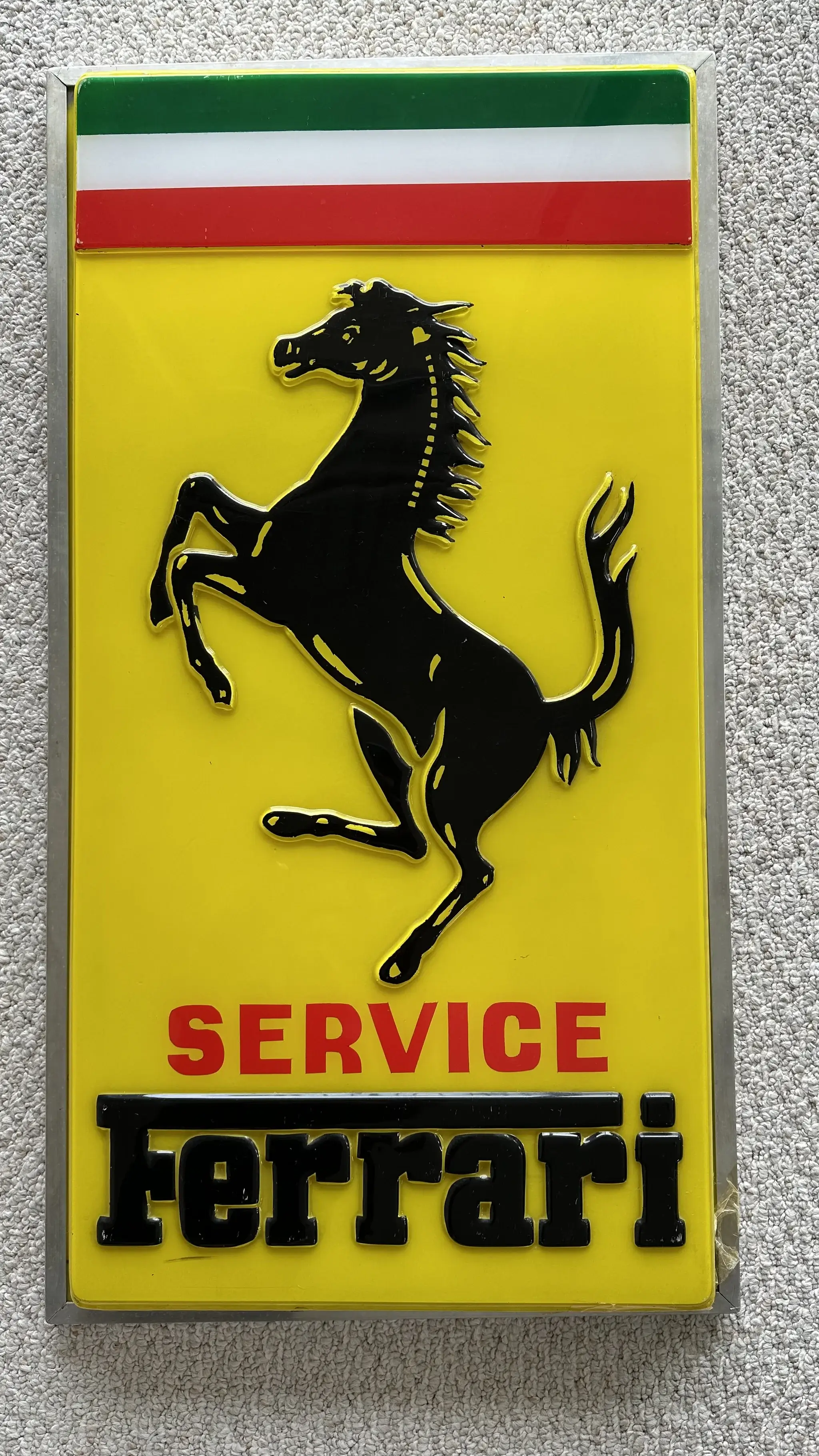 Original Unrestored Vintage Ferrari Dealership Service sign | PCARMARKET