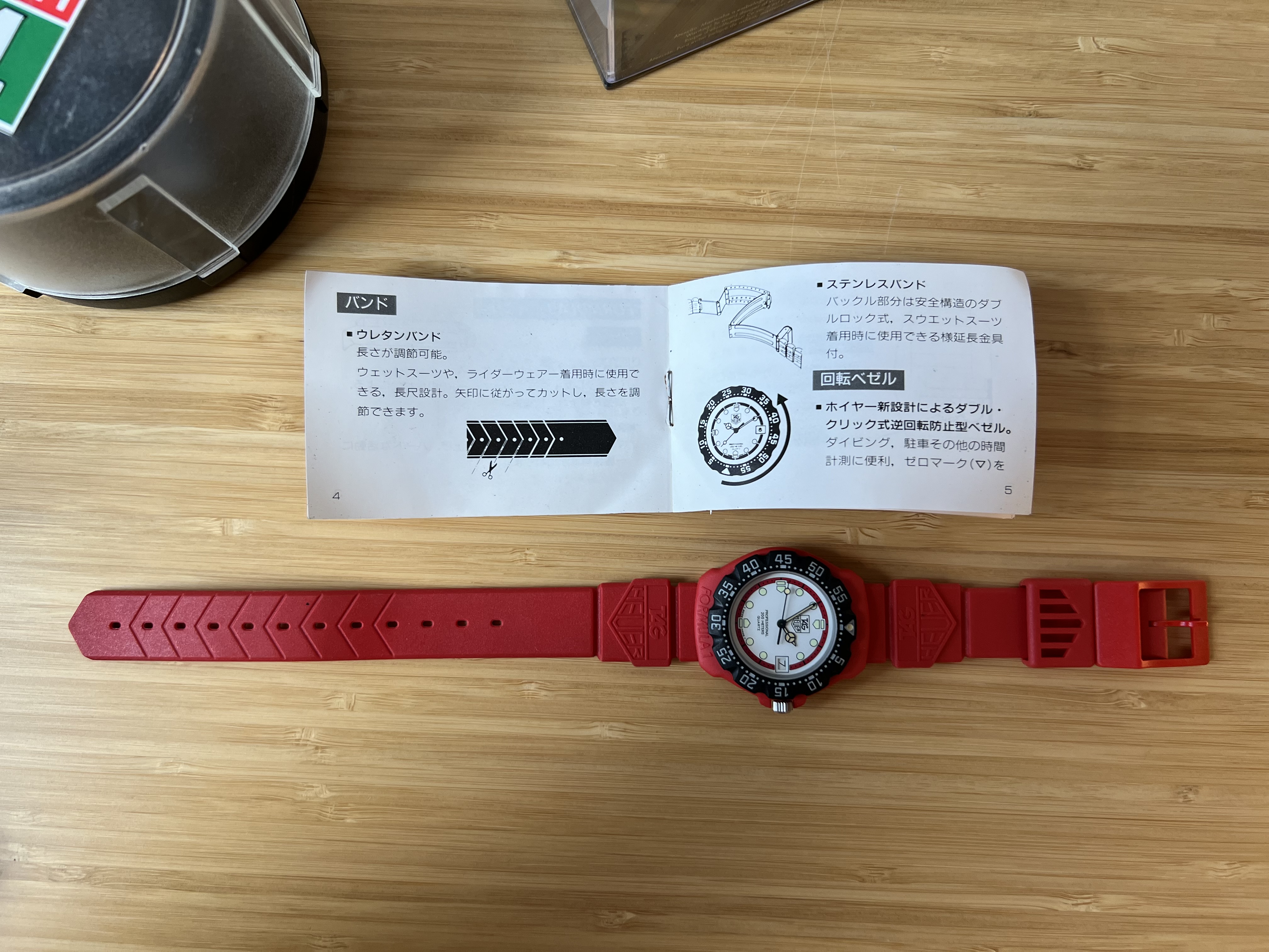 TAG HEUER Formula 1 385.513　ケース　保証書付き 1989 Tag Heuer Professional Formula 1 Quartz Unisex 385.513/1