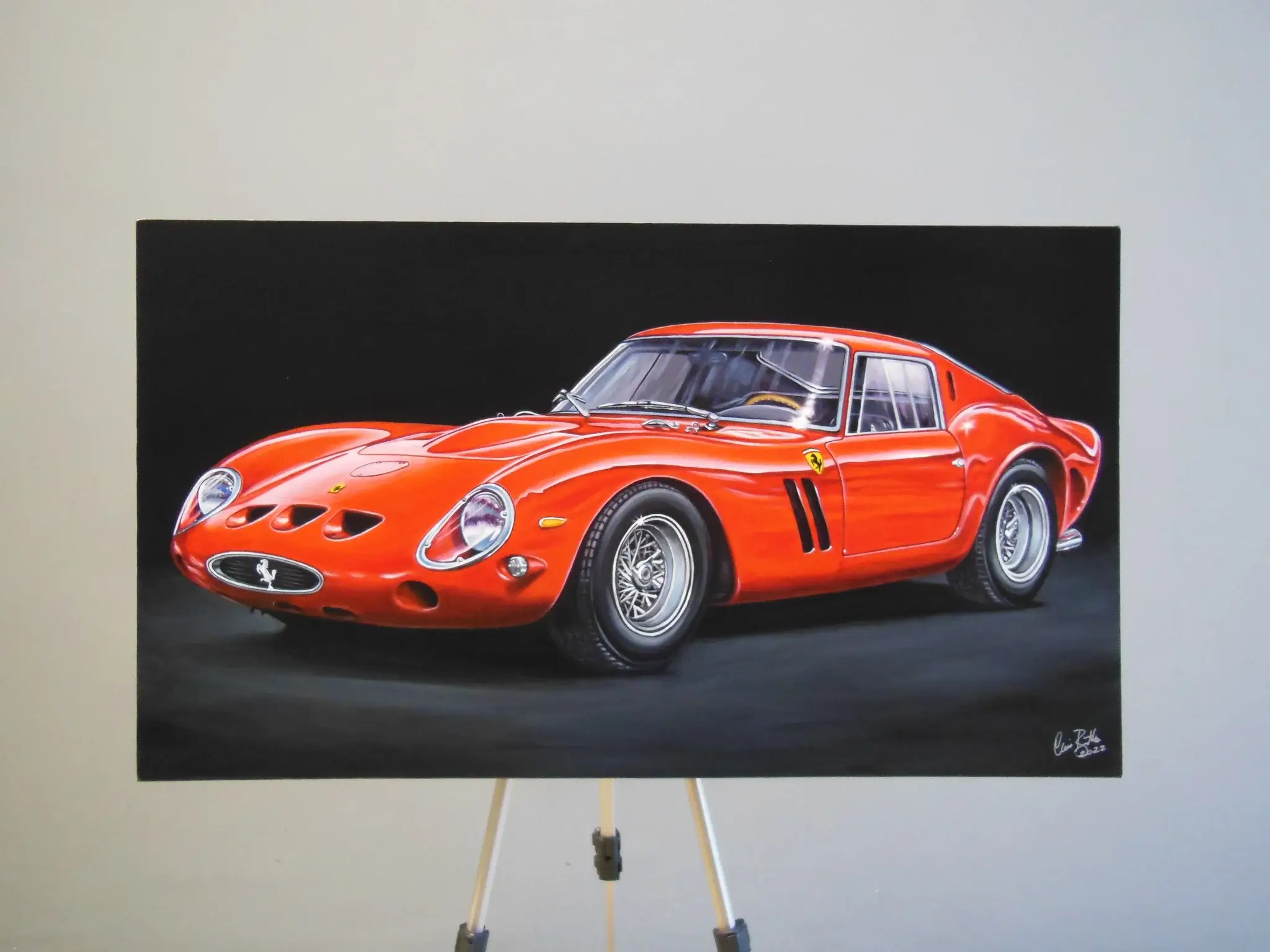 No Reserve 1962 Ferrari 250 GTO Painting by Clive Botha | PCARMARKET
