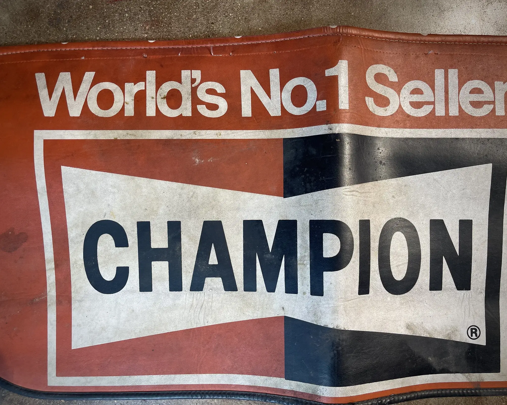 No Reserve Vintage Champion Spark Plugs Fender Cover | PCARMARKET