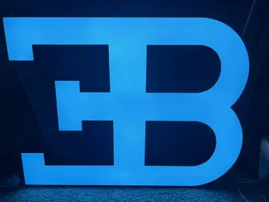 MP: Illuminated Bugatti Sign | PCARMARKET
