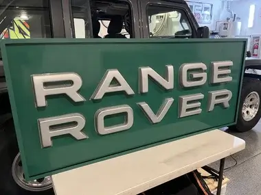 No Reserve Illuminated Range Rover Sign | PCARMARKET