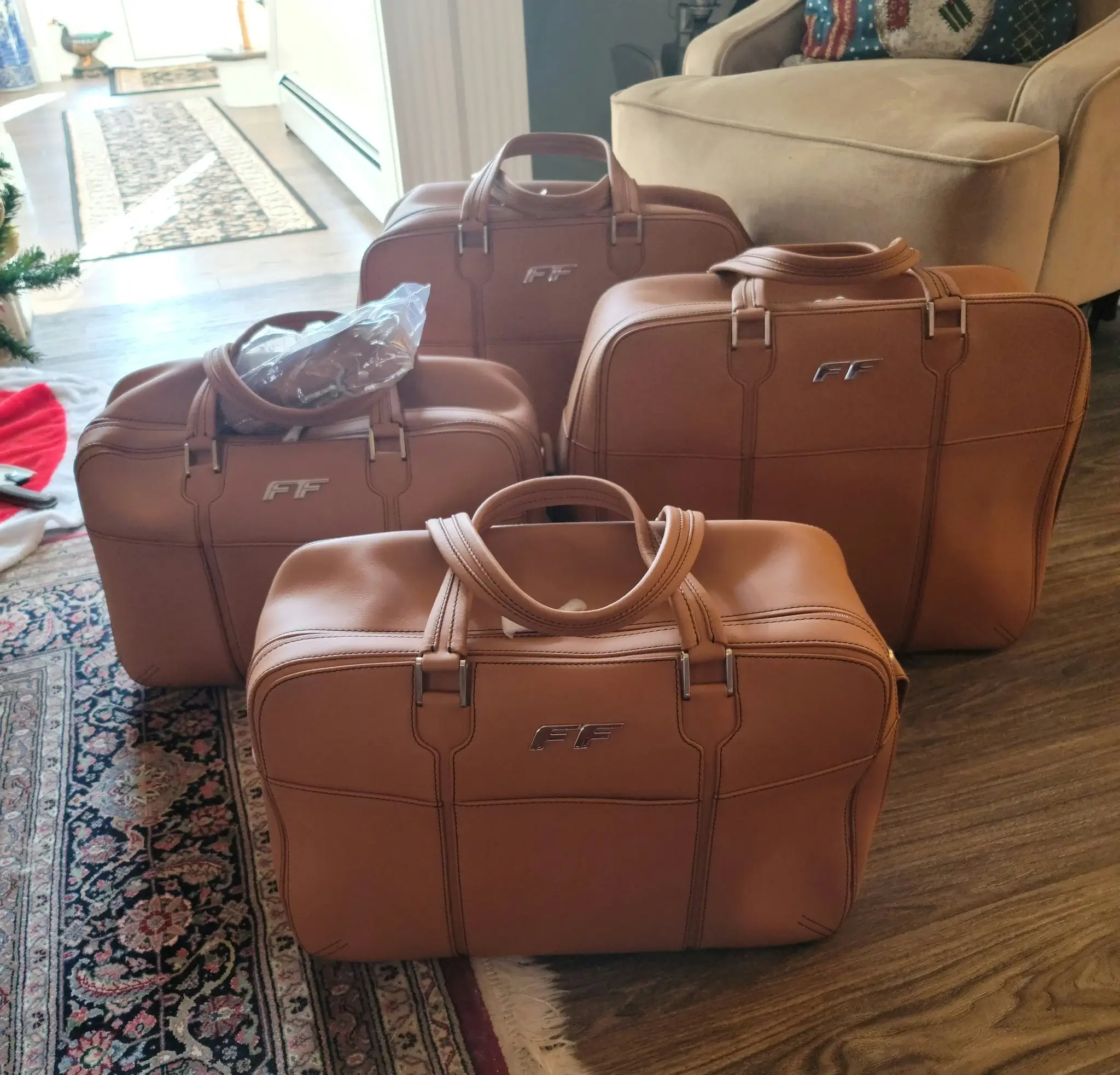 MP: Brand New Four-Piece Ferrari FF Schedoni Luggage Set | PCARMARKET