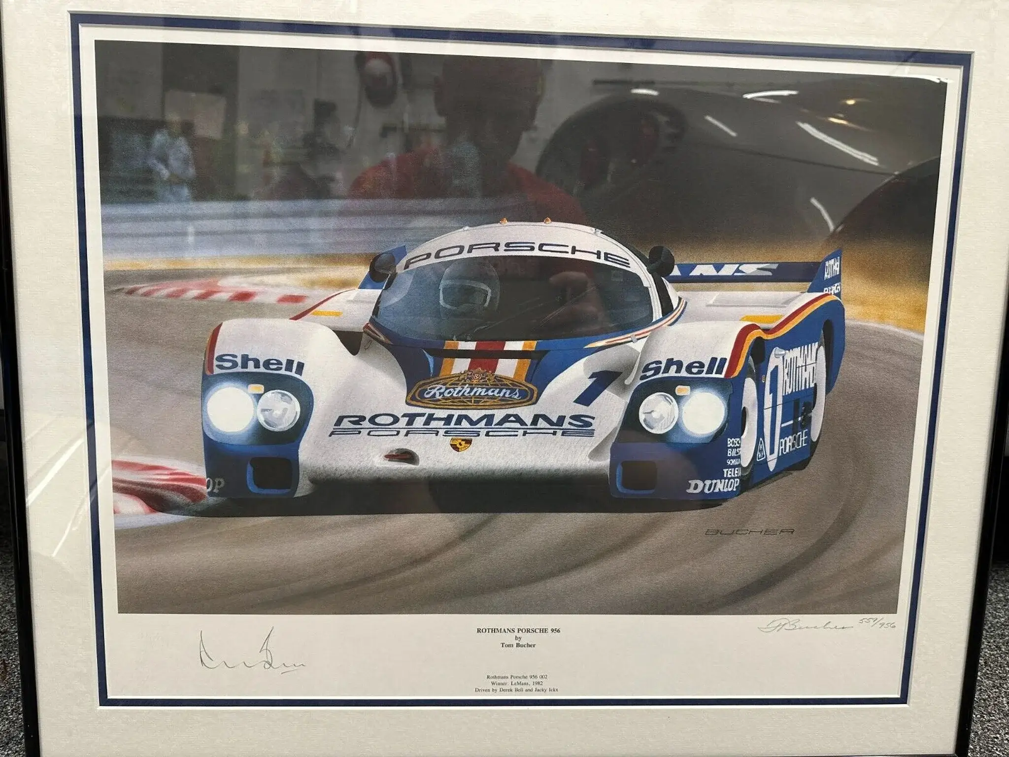 No Reserve Porsche Rothmans 956 Limited Edition Art Print | PCARMARKET