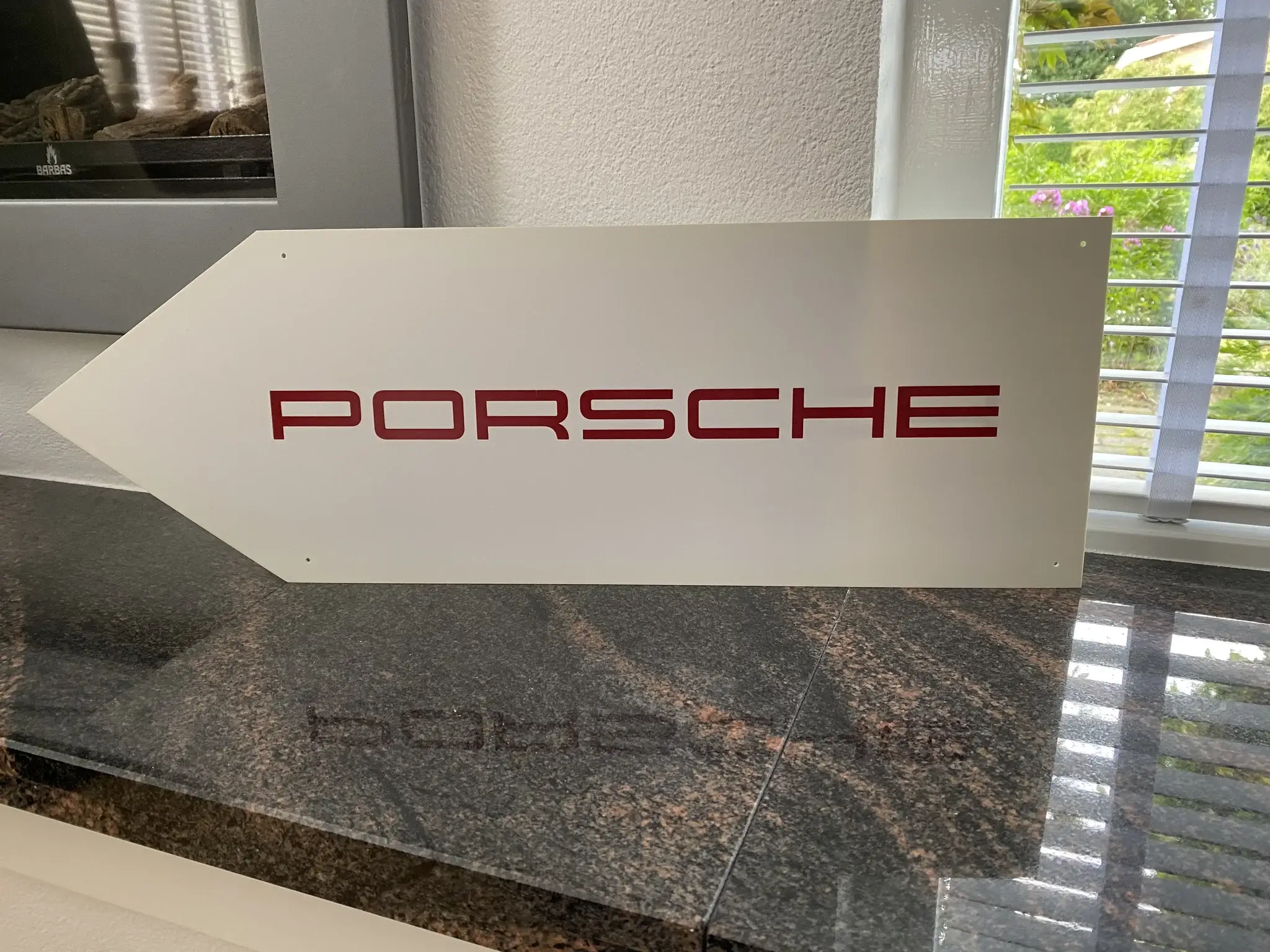 No Reserve Double Sided 90’s Porsche Dealership Script Sign | PCARMARKET