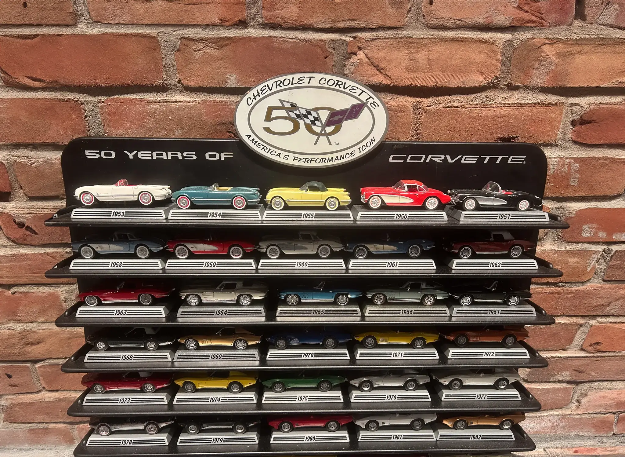 No Reserve Danbury Mint 50 Year Corvette 1:43 Scale Die Cast