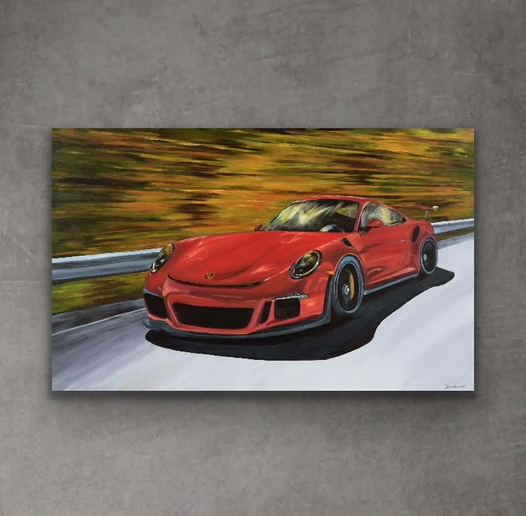 No Reserve Porsche 911 GT3 RS painting by Diana Vincent | PCARMARKET