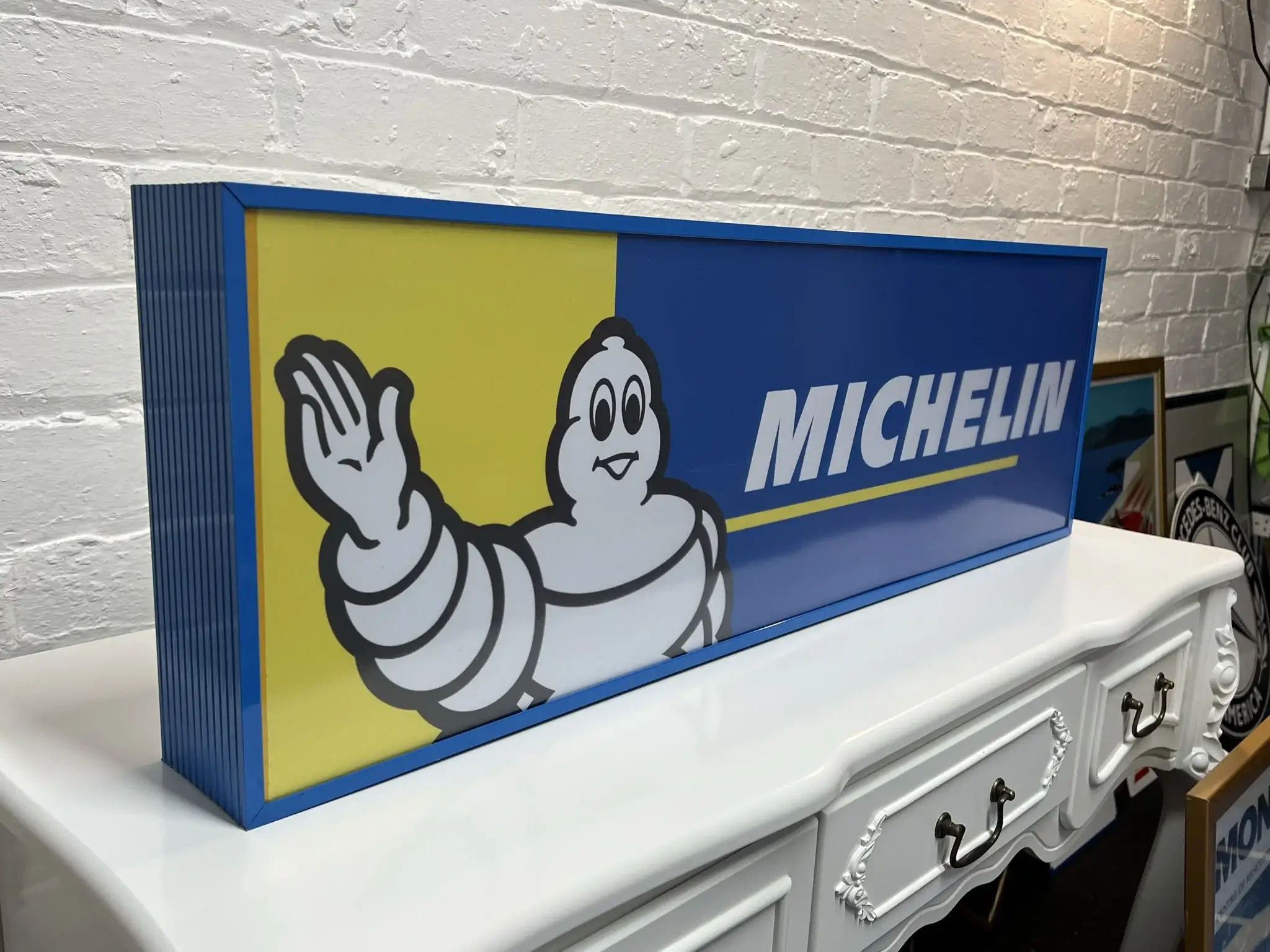 MP: Illuminated Michelin Tire Sign | PCARMARKET