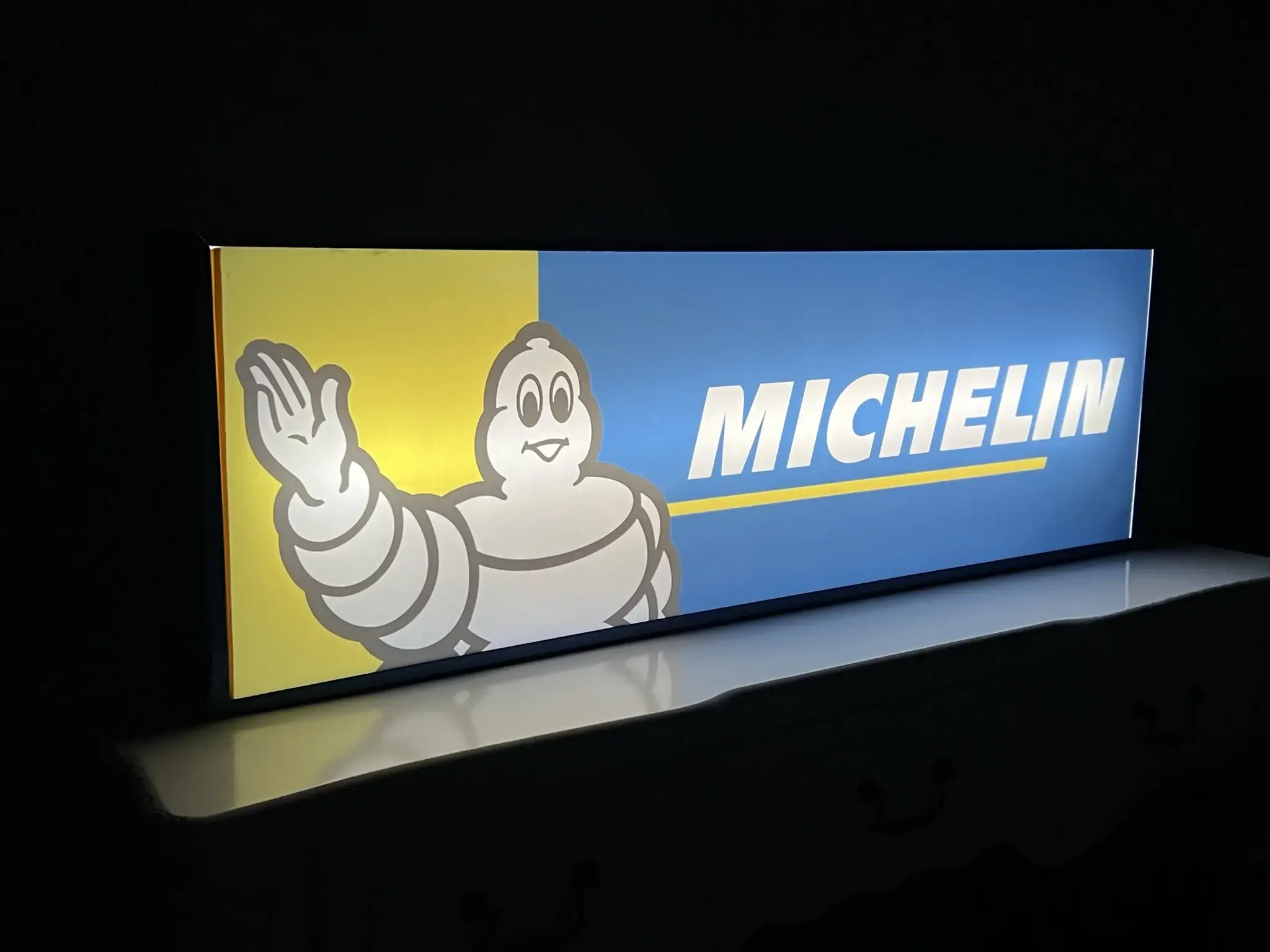 MP: Illuminated Michelin Tire Sign | PCARMARKET