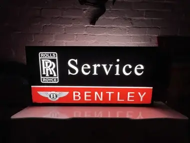 MP: Authentic 1980s Rolls Royce & Bentley Double Sided Illuminated ...