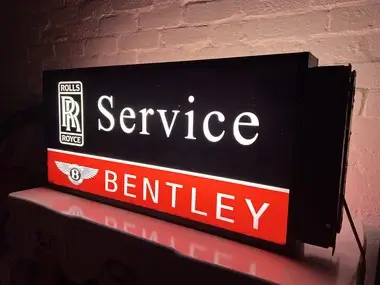 MP: Authentic 1980s Rolls Royce & Bentley Double Sided Illuminated ...