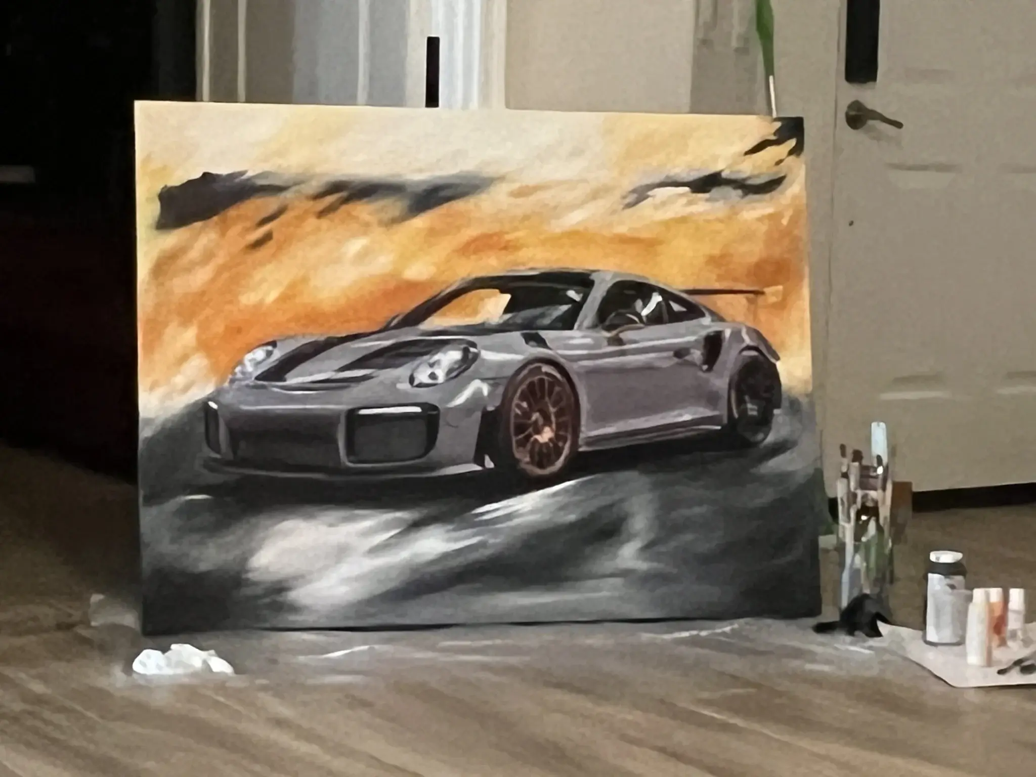 No Reserve Porsche 911 GT2 RS Painting | PCARMARKET