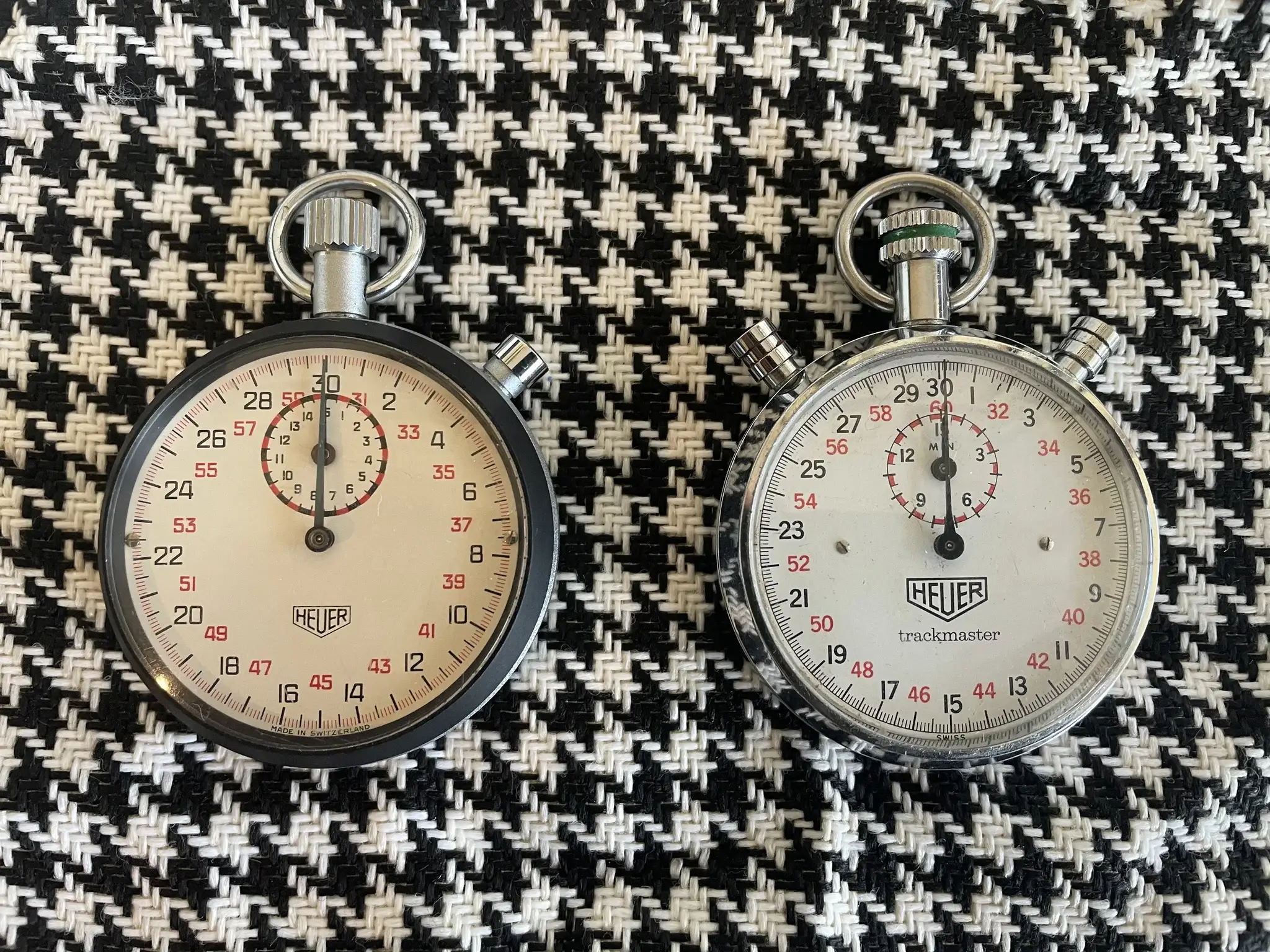No Reserve Heuer Trackmaster 8032 & 7700 Stopwatch | PCARMARKET